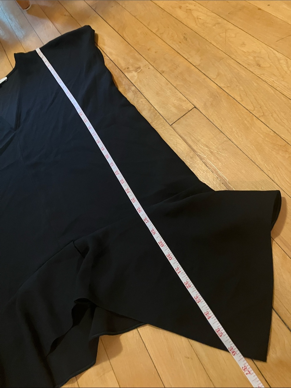 IRO Black Gameen Drop Waist V-neck Dress Size 38 or Medium - Picture 10 of 10